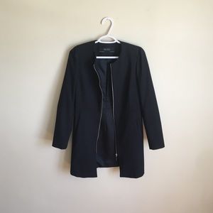 Timeless Basic Black Coat with Pockets
